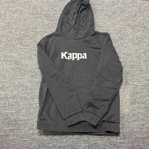 Kappa youth Black Pullover Hoodie Sweatshirt